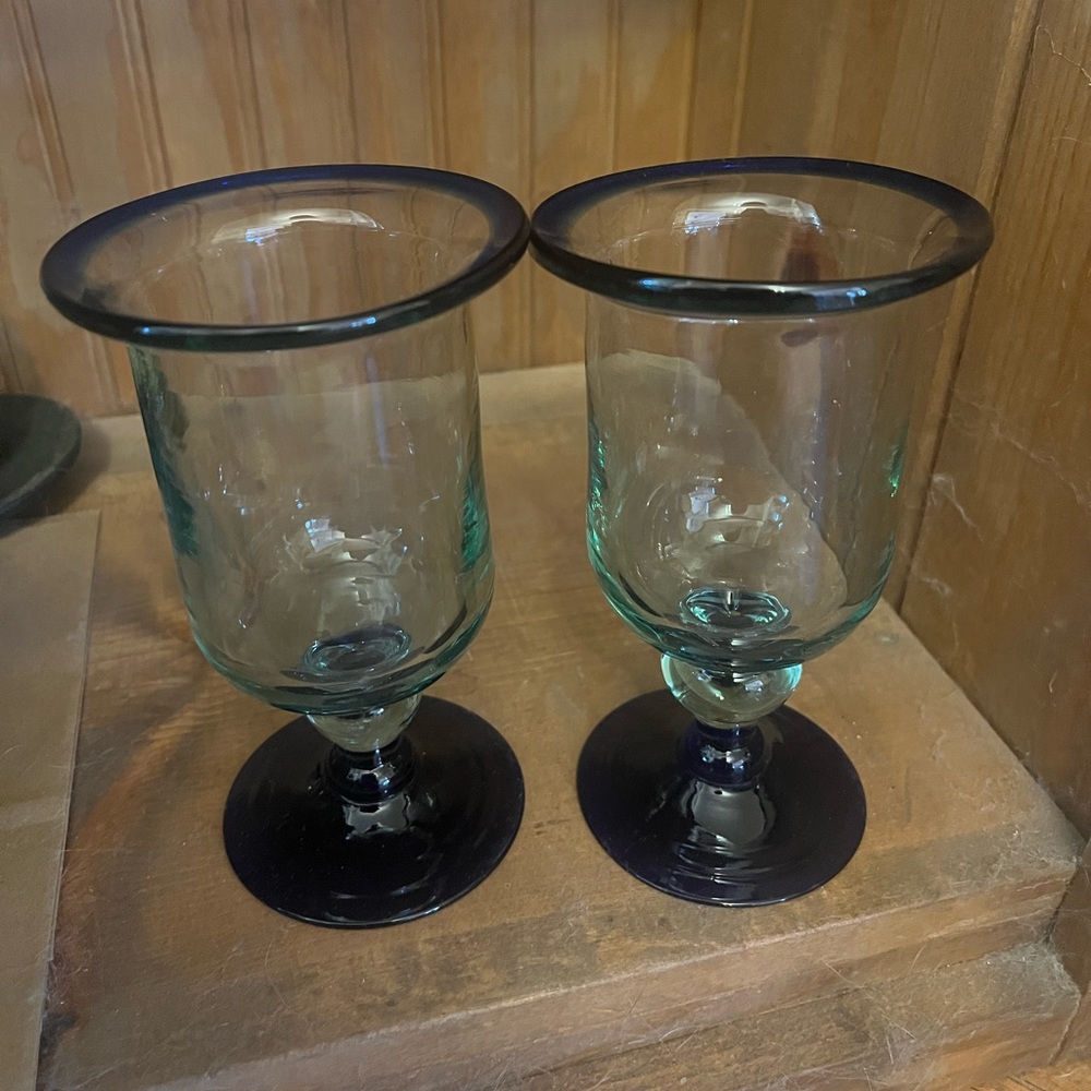 Set of hand blown Glasses